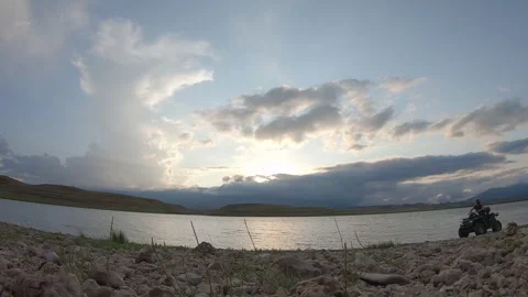Lakeside view go pro 2 Stock Footage 316777810