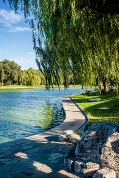 Lakeside view Foto stock