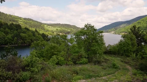 Lakeside view in rurals Stock Footage 283855580