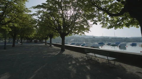 Lakeside Zurich Stock Footage 52095677