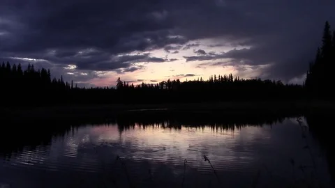 Lakeview Sunset Stock Footage