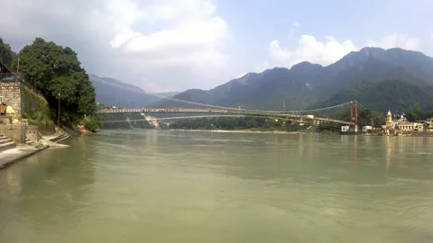 Lakshman Jhula Stock Footage 143644642