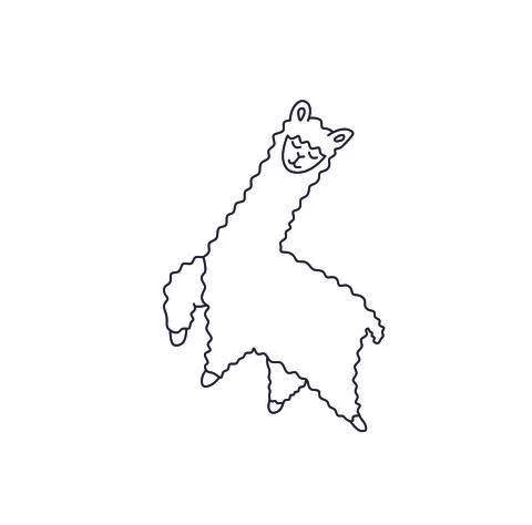 Lama dancing Stock Illustration