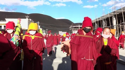 Lama Tibet Stock Footage 91889765