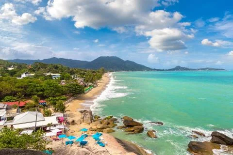 Lamai Beach on Samui Stock Photos