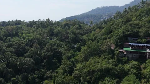 Lamai View Point Cafe and Tourists Koh Samui Aerial Vídeos de archivo 337284289