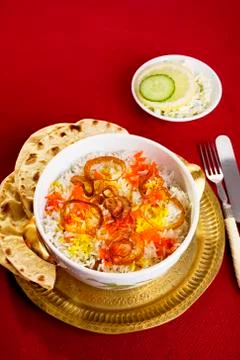 Lamb biryani Stock Photos