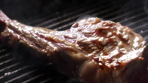Lamb Chop! Grilling Bone-In Lamb Stock-Footage 332925330