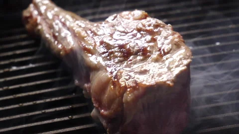 Lamb Chop! Grilling Bone-In Lamb Stock-Footage 332925477