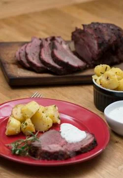 Lamb chop for lunch Stock Photos
