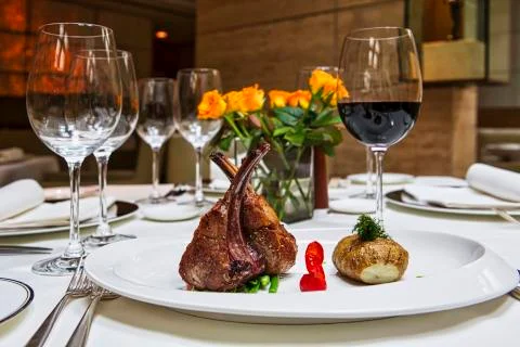Lamb Chops or Muuton Chops Stock Photos