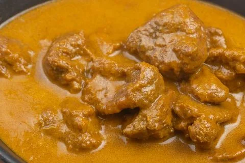 Lamb curry dish, close-up. Stock Photos