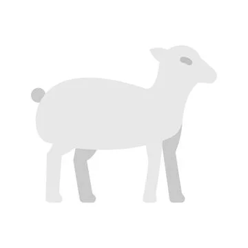 Lamb icon vector image. Illustrazione stock