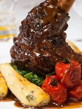 Lamb knuckle Stock Photos