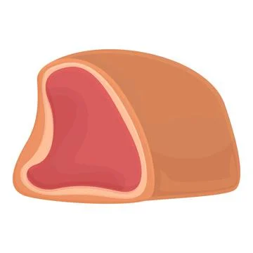 Lamb meat icon cartoon vector. Pork food Stock Illustration