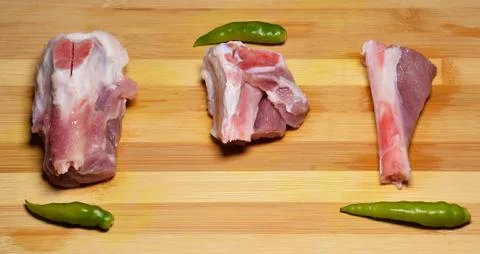 Lamb or mutton steak Stock Photos