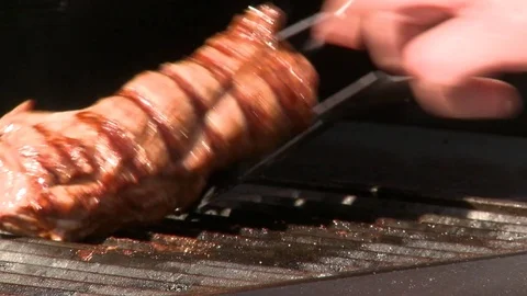 Lamb Prime moved on the BBQ Stock Footage 85315198