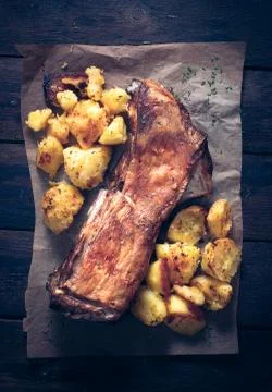 Lamb ribs Stock Photos