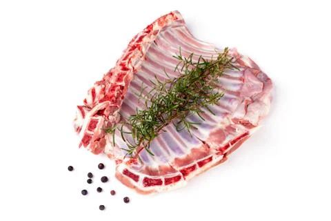Lamb ribs raw Stock Photos