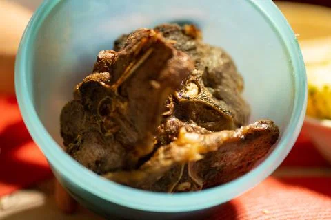 Lamb steak on the grill Stock Photos