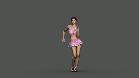 LAMBADA SOLO [125 bpm] - Dance loop 3D character animation + Alpha &amp; Cloth Matte Видео 18179532