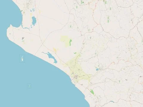 Lambayeque, Peru. Open Street Map Stock Illustration