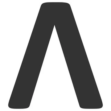 Lambda Greek Letter Vector Icon Flat Illustration 库存插图