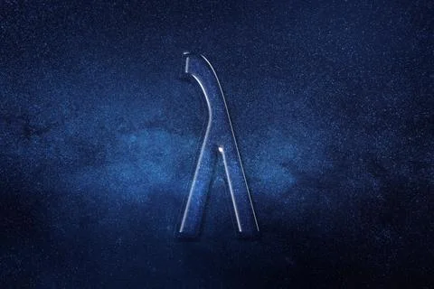 Lambda sign. Lambda letter, Greek alphabet Symbol 库存插图