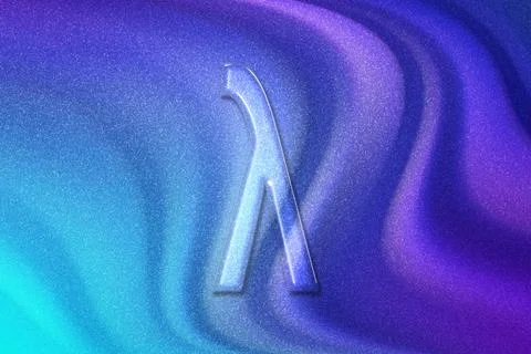 Lambda sign. Lambda letter, Greek alphabet Symbol 스톡 일러스트
