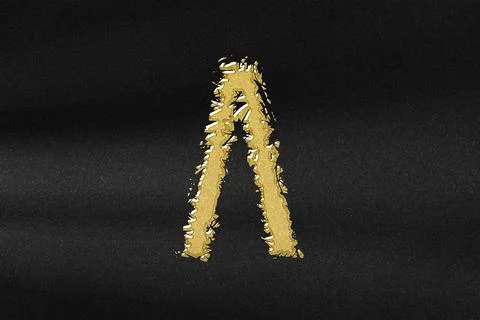 Lambda sign. Lambda letter, Greek alphabet Symbol Ilustración de archivo