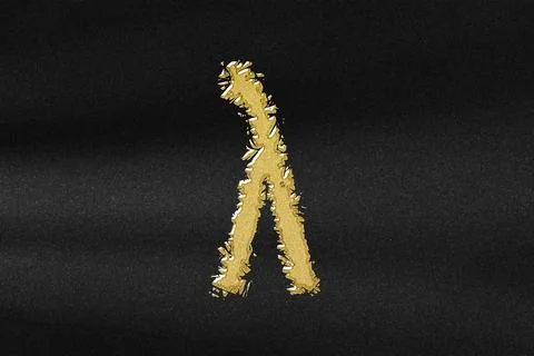 Lambda sign. Lambda letter, Greek alphabet Symbol Stock Illustration