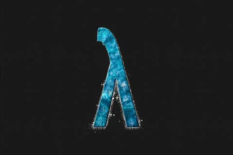 Lambda sign. Lambda letter, Greek alphabet Symbol 库存插图