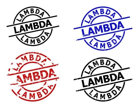 LAMBDA Unclean Badges 库存插图