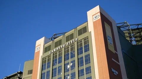 Lambeau Field - Green Bay Stock Footage 100997321