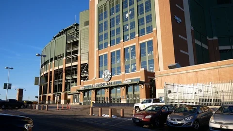 Lambeau Field - Green Bay Stock Footage 100997344