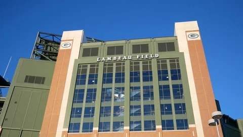Lambeau Field - Green Bay Stock Footage 100997346