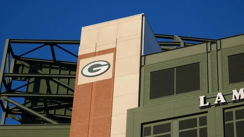 Lambeau Field - Green Bay Stock Footage 100997380