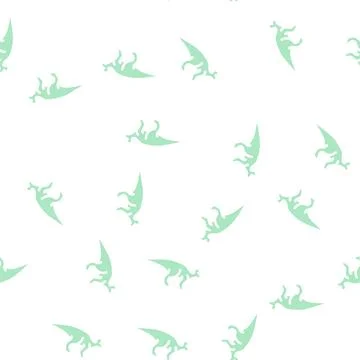 Lambeosaurus dinosaur glyph vector seamless pattern sign Stock Illustration