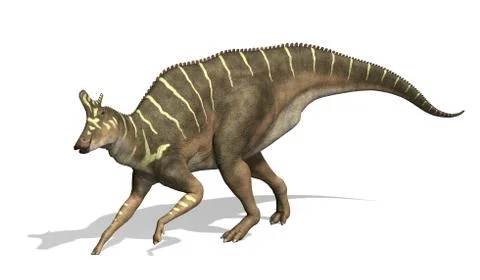 Lambeosaurus Dinosaur Stock Illustration