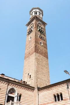 Lamberti Tower in Verona Foto stock
