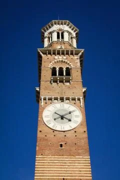 Lamberti Tower in Verona Stock Photos