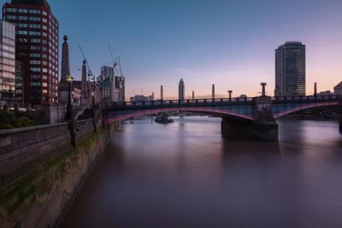 Lambeth Bridge at Dusk Stock Photos