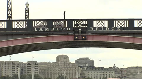 Lambeth Bridge 스톡 동영상 43425518