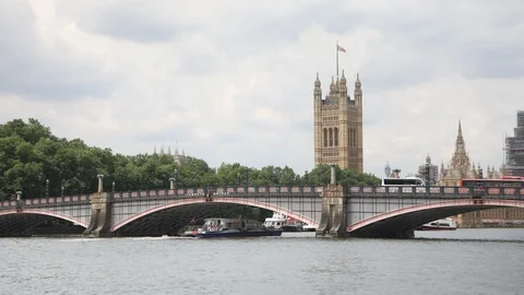 Lambeth Bridge time lapse 스톡 동영상 103604489
