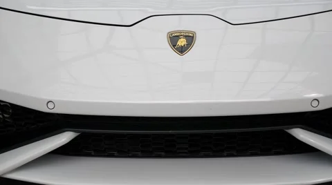 Lamborghini at Auto Show Closeup Stock Footage 67283695