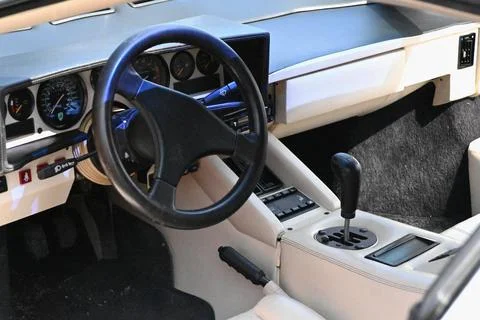 Lamborghini Countach Interior Stock Photos