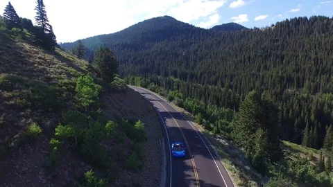 Lamborghini Driving In Mountains 4k Stock Footage 103554148