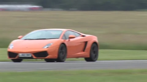 Lamborghini Gallardo on track Stock Footage 52066975