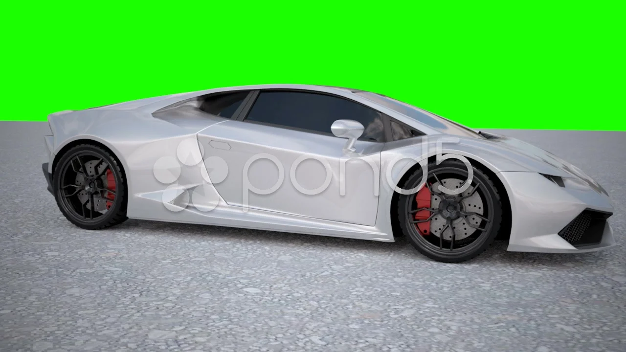 Lamborghini Huracan 3d animation | Stock Video | Pond5