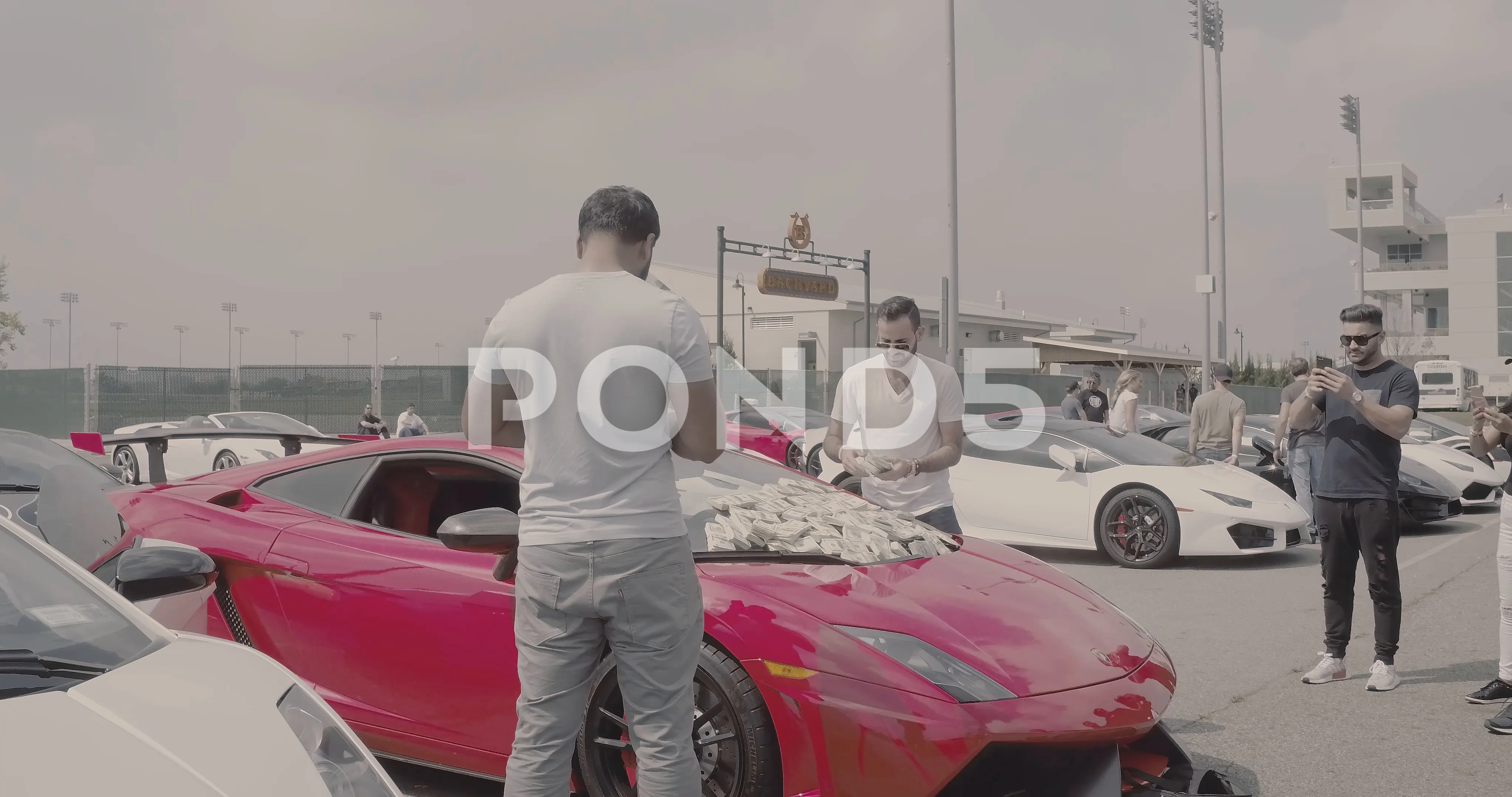 Lamborghini money | Stock Video | Pond5